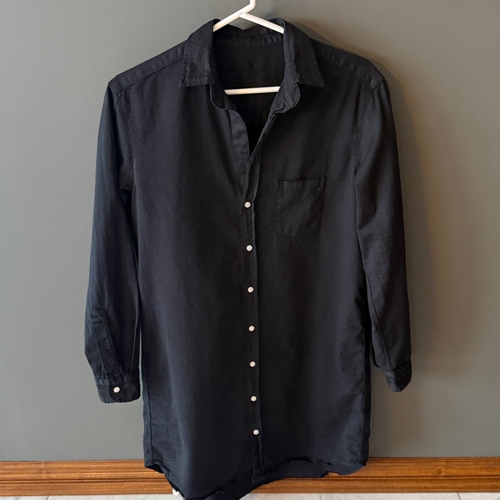 FRANK & EILEEN Mary Shirtdress Black Famous Denim - Picture 7 of 15